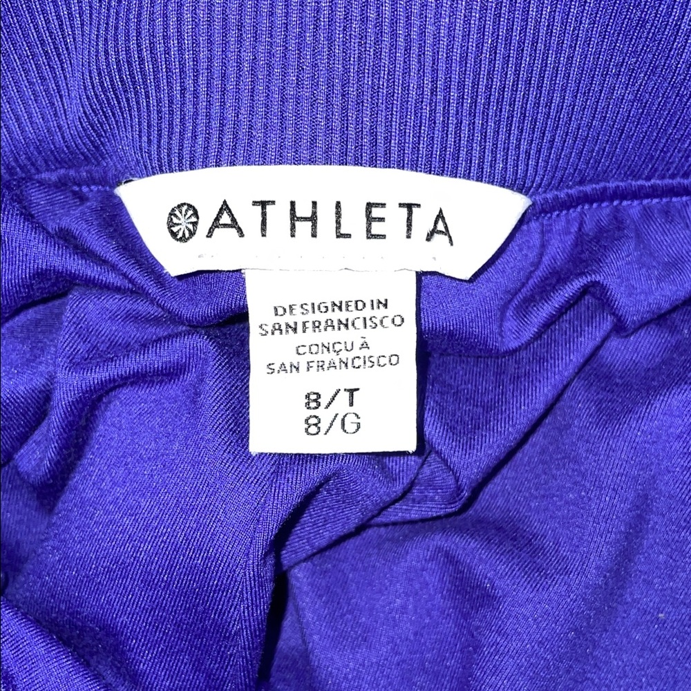Athleta Women's Vibrant Purple Straight Leg Pants - Picture 9 of 10
